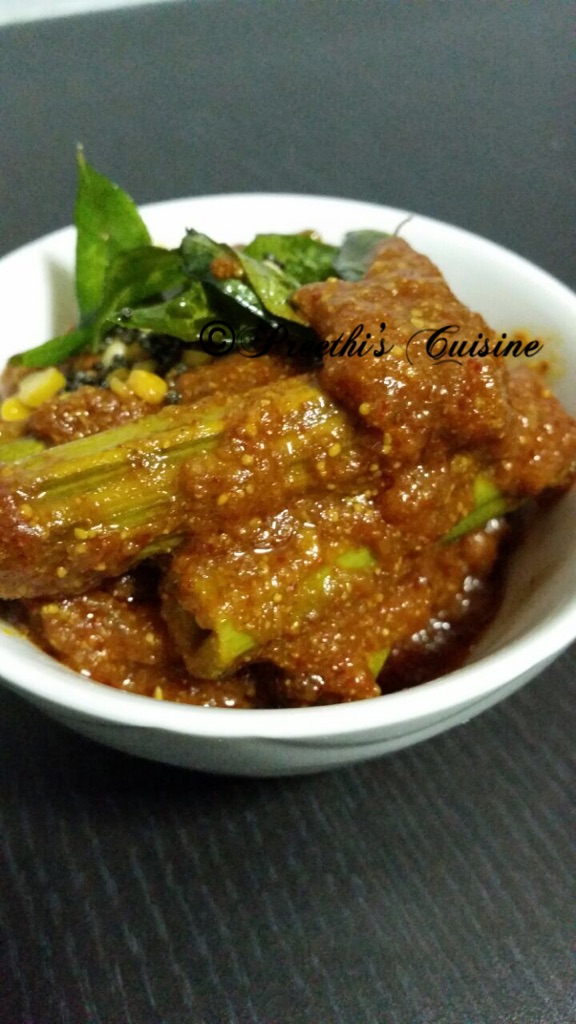 Drumstick Pickle Preethi's Cuisine