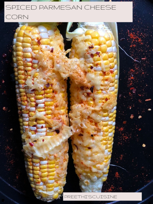 SPICED PARMESAN CHEESE CORN Preethi's Cuisine
