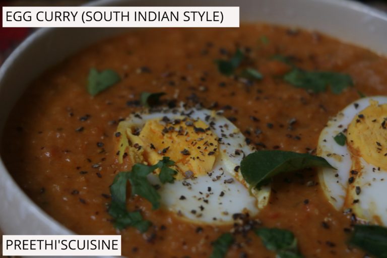 EGG CURRY (SOUTH INDIAN STYLE) Preethi's Cuisine