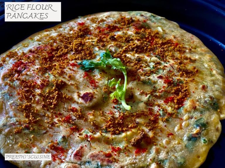RICE FLOUR PANCAKES (SAVOURY PANCAKES) Preethi's Cuisine