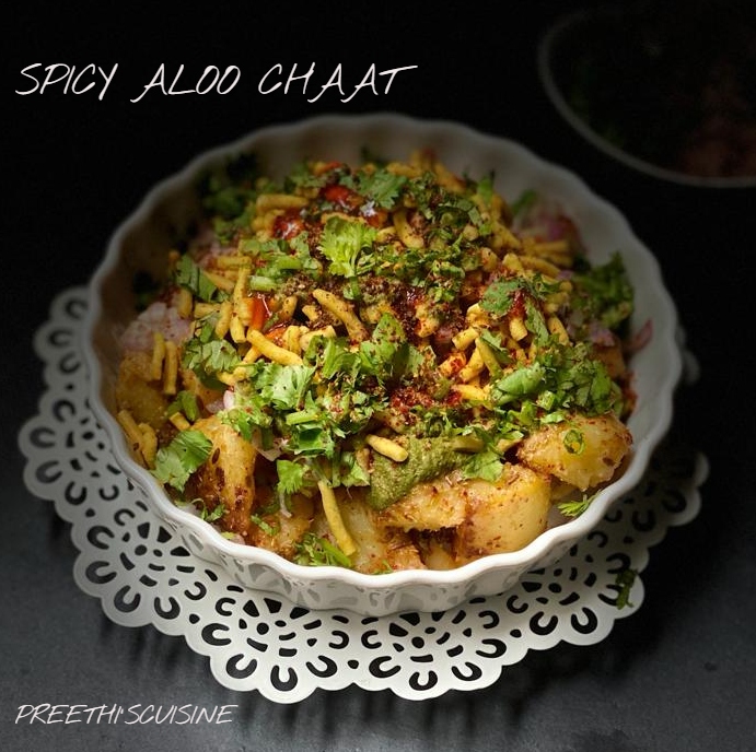 RICH RESULTS ON GOOGLE'S SERP WHEN SEARCHING FOR SPICY ALOO CHAAT
