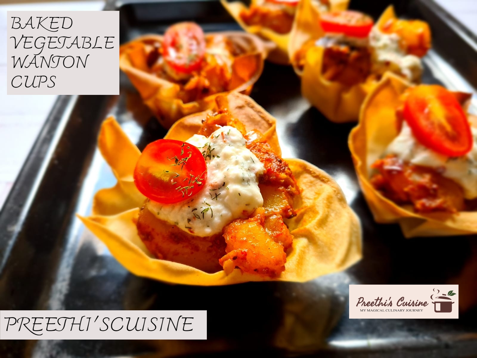 BAKED VEGETABLE WANTON CUPS