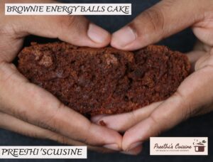 BROWNIE ENERGY BALLS CAKE