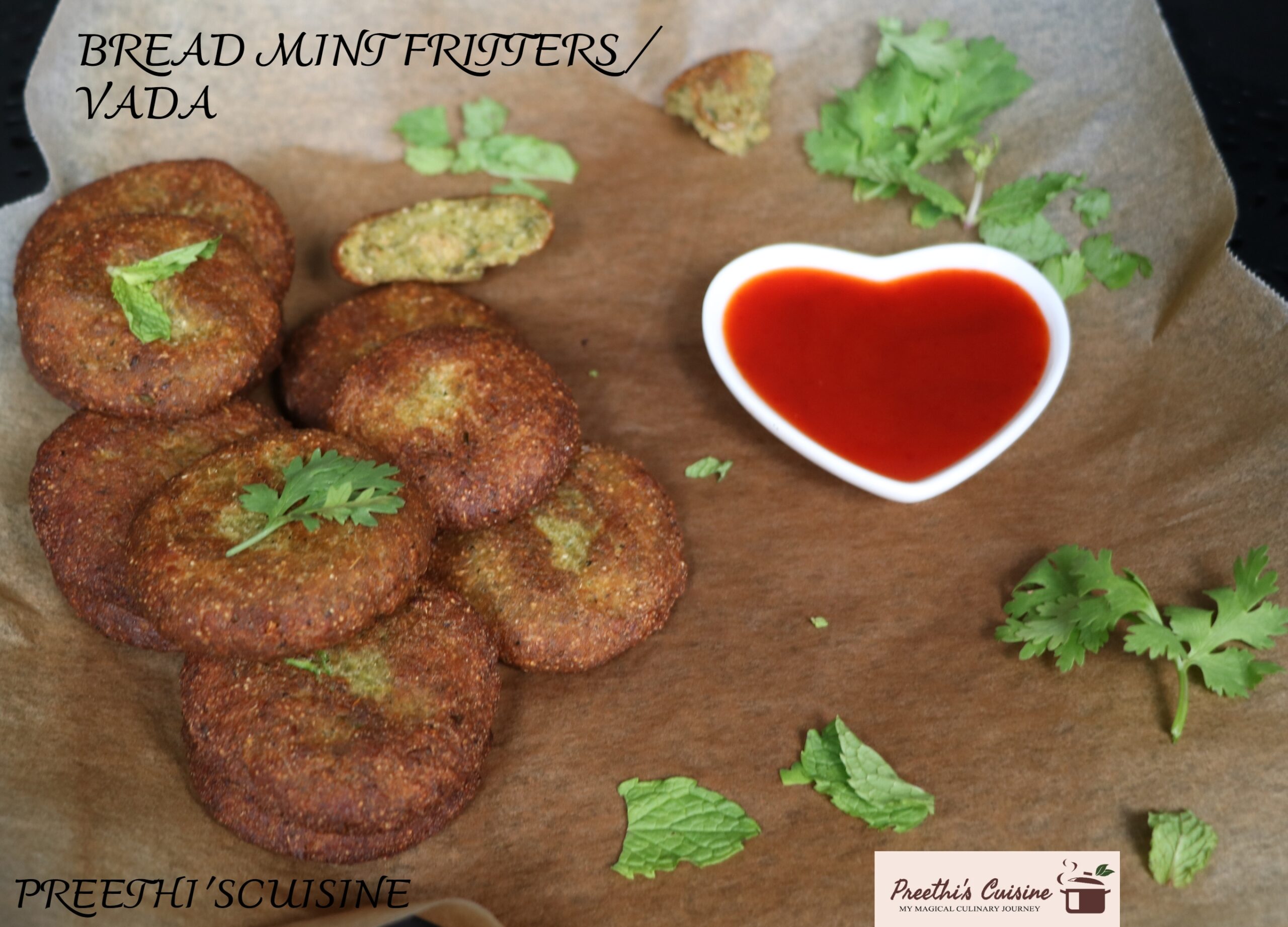BREAD MINT FRITTERS / VADA