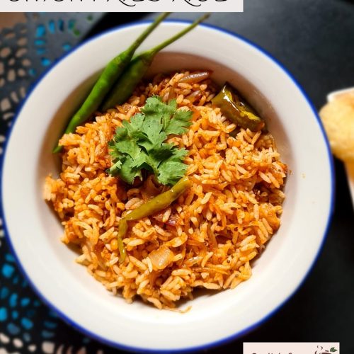 ONION FRIED RICE Preethi's Cuisine