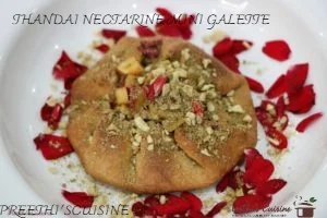 THANDAI NECTARINE MINI GALETTE