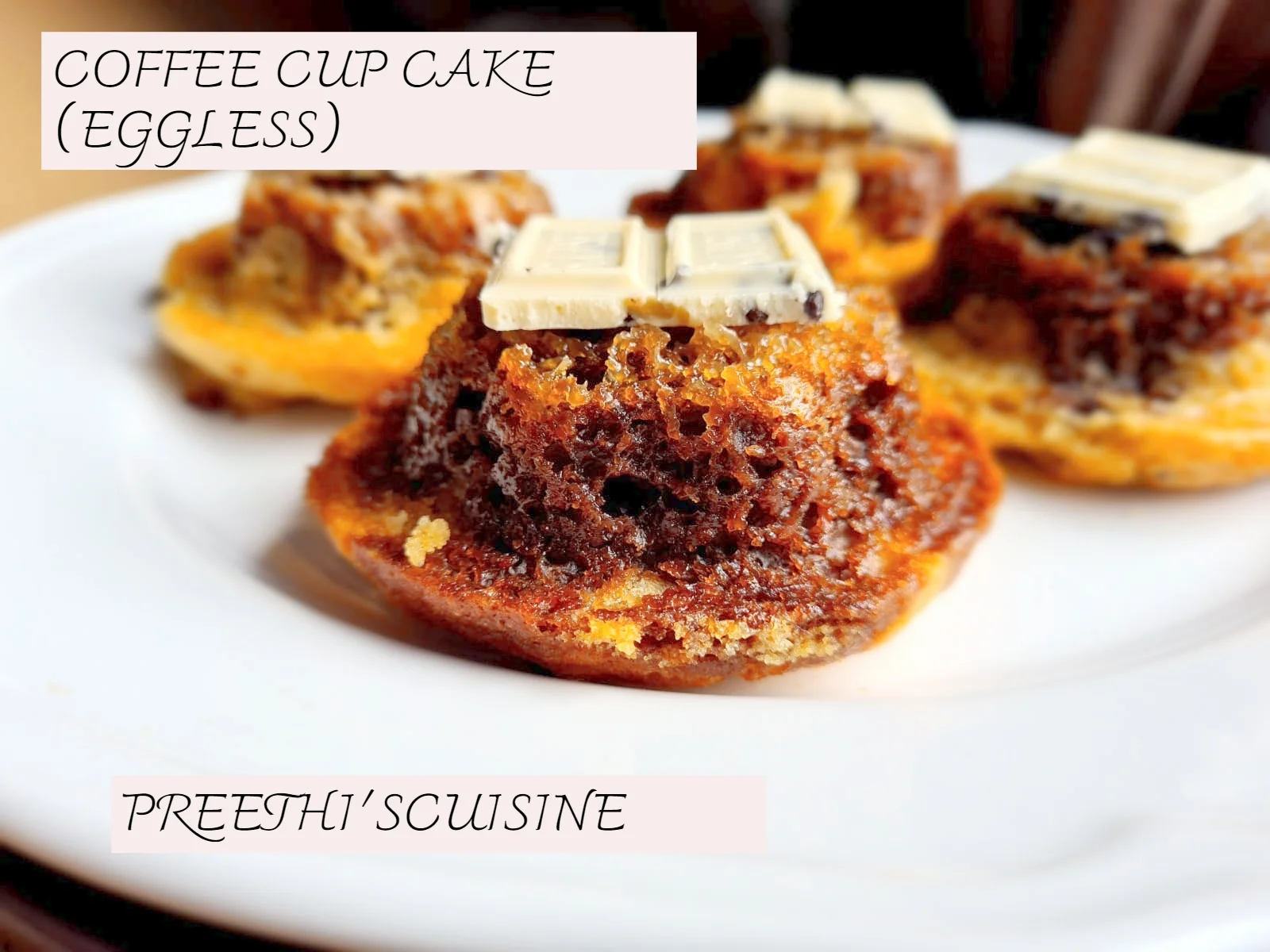 COFFEE CUP CAKE (EGGLESS)