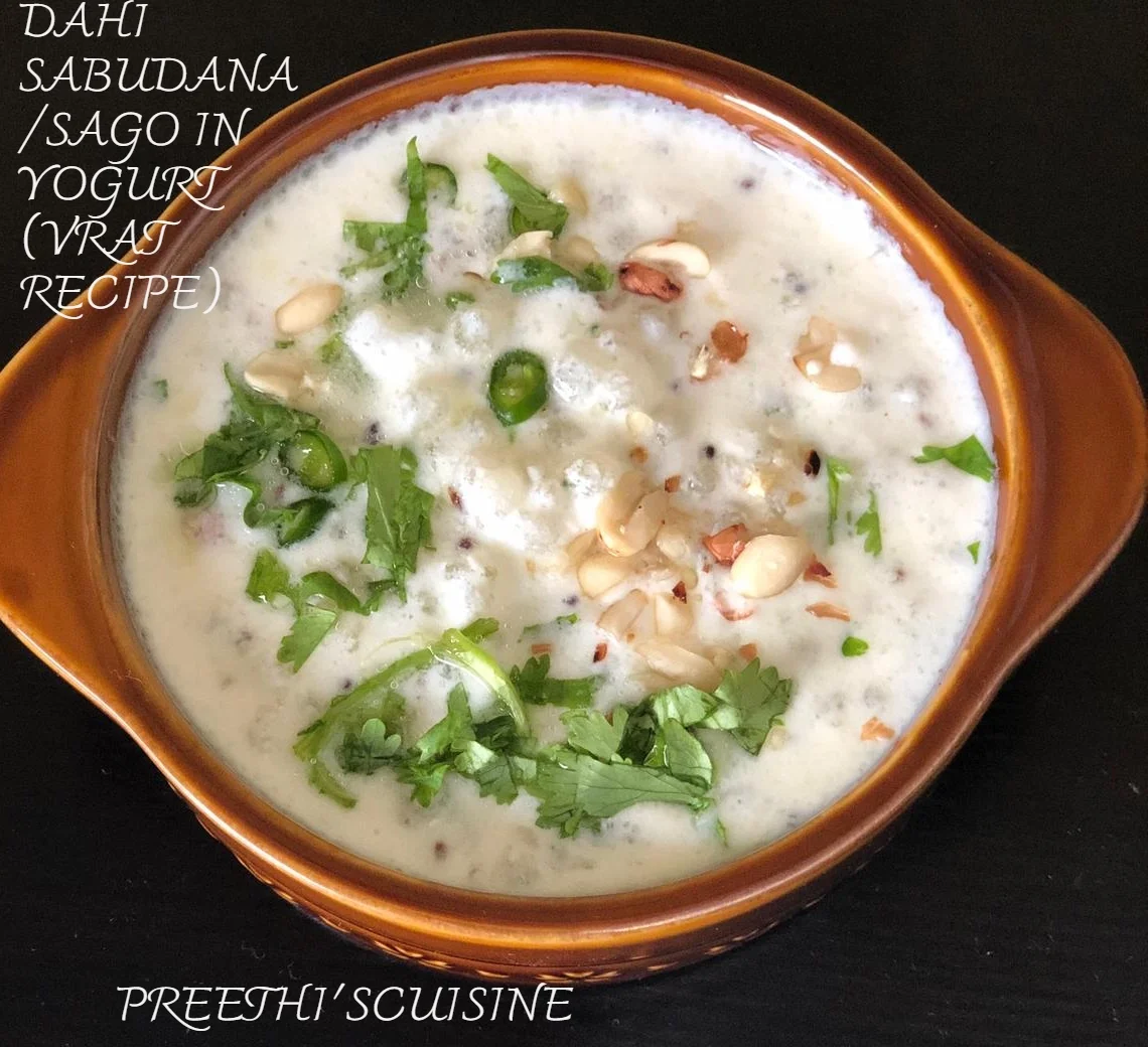 DAHI SABUDANA /SAGO IN YOGURT (VRAT RECIPE)