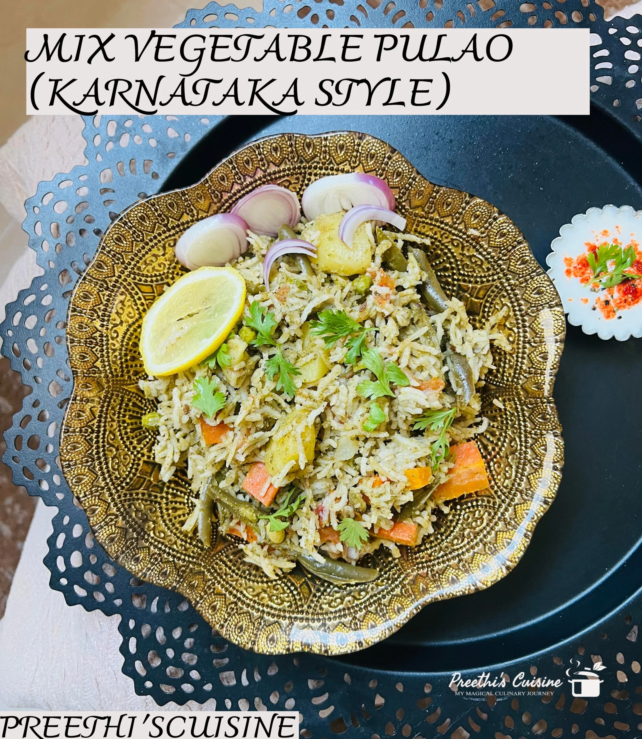 MIX VEGETABLE PULAO (KARNATAKA STYLE)