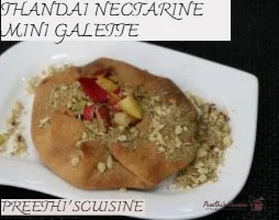 Thandai Nectarine Mini Galette