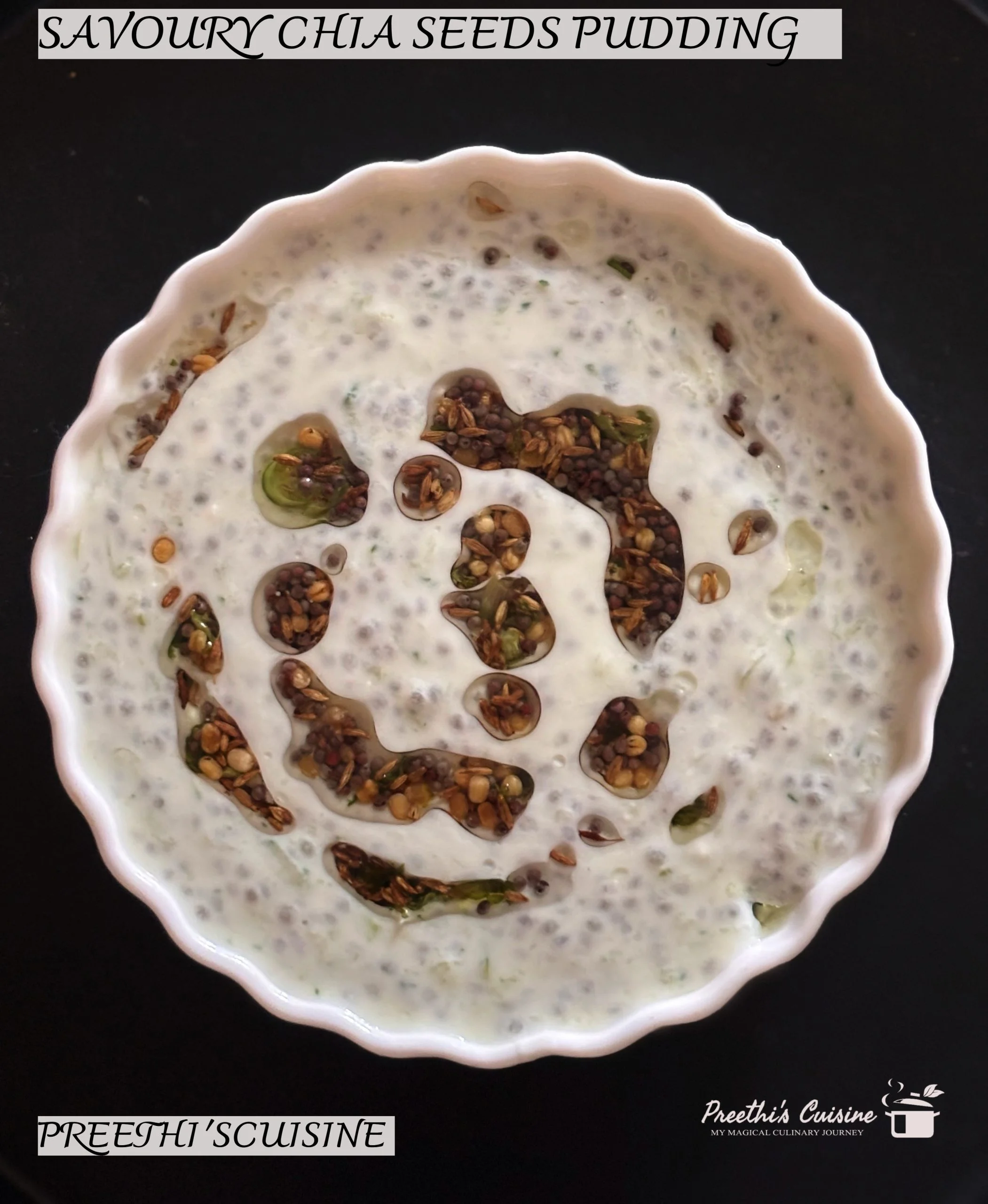 SAVOURY CHIA SEEDS PUDDING